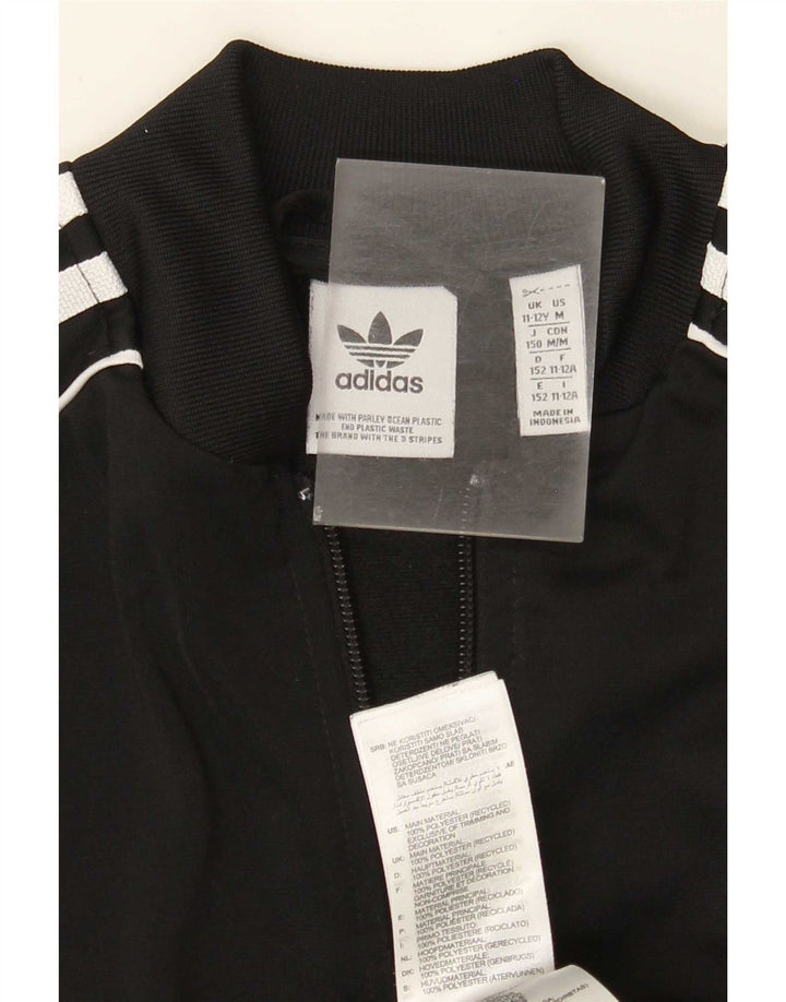 Adidas Chaqueta de chándal para niño 11-12 años Negro Poliéster
