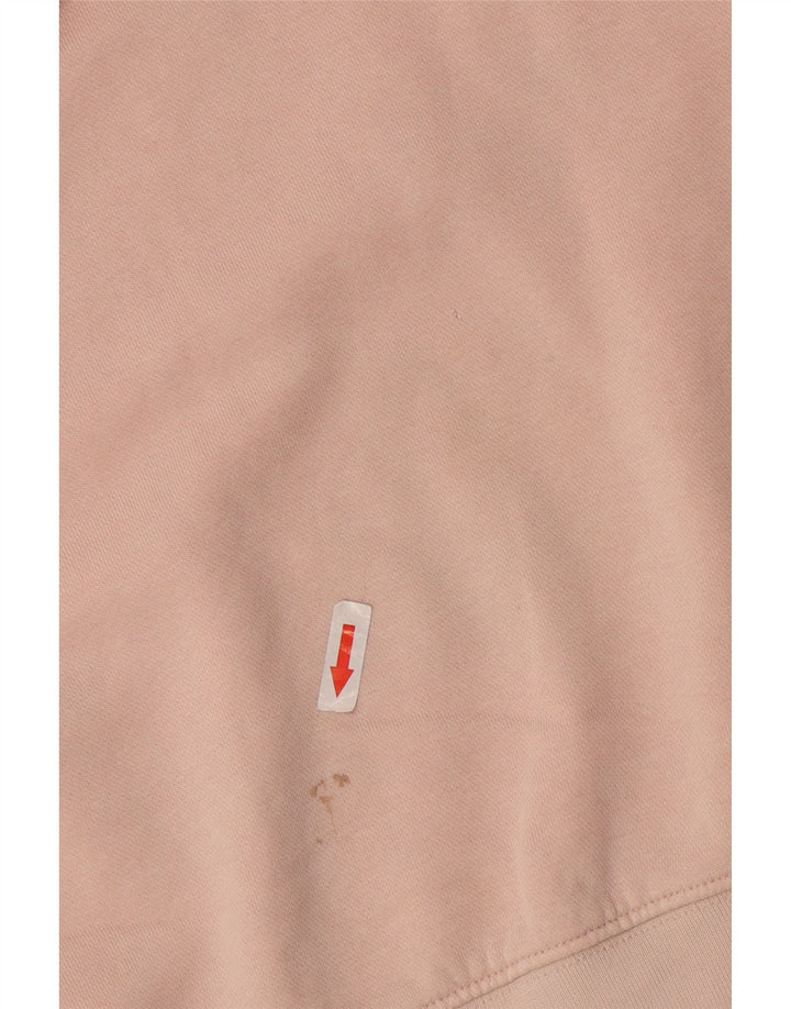 Nike Mujer Crop Oversize Sudadera Jumper UK 10 Pequeño Algodón Rosa