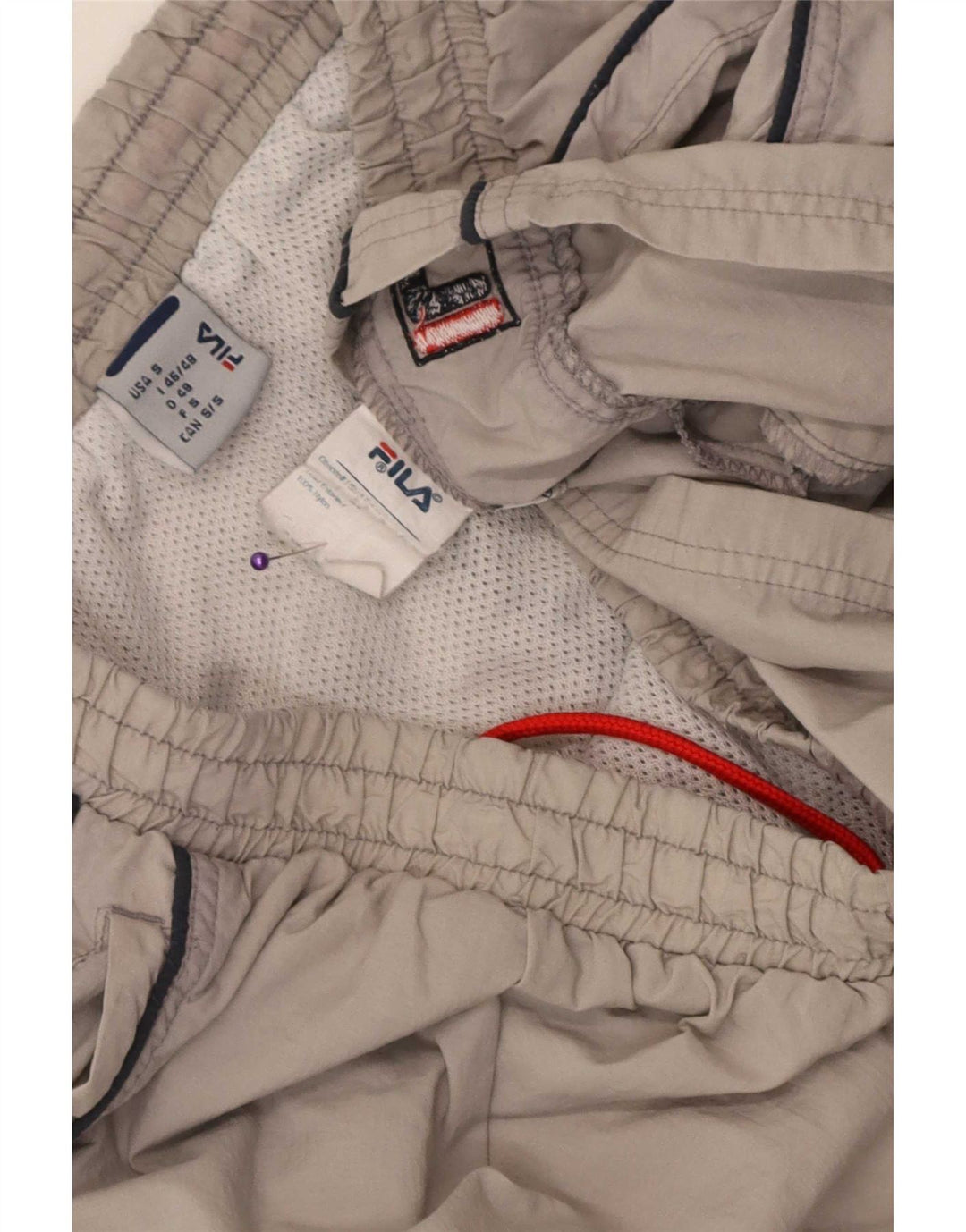 Fila Shorts deportivos para hombre Small Grey Nylon