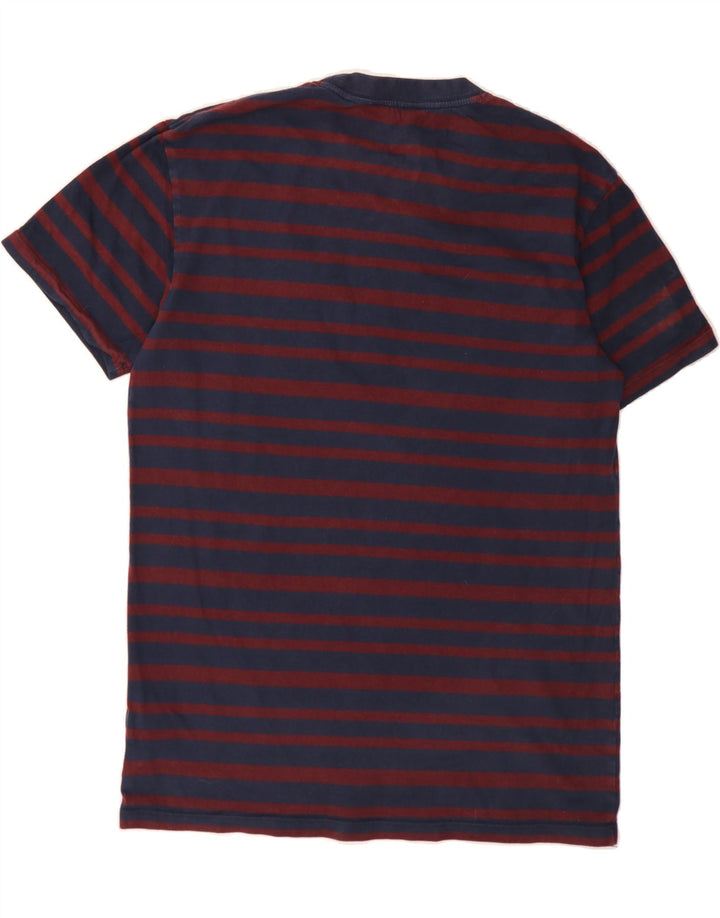 SUPERDRY Mens T-Shirt Top Medium Navy Blue Striped Cotton Vintage Superdry and Second-Hand Superdry from Messina Hembry 