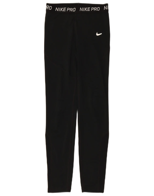 Leggings NIKE Dri Fit Graphic para niñas 13-14 años XL Poliéster negro