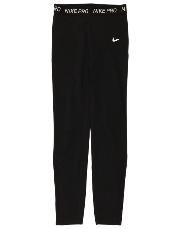 Leggings NIKE Dri Fit Graphic para niñas 13-14 años XL Poliéster negro