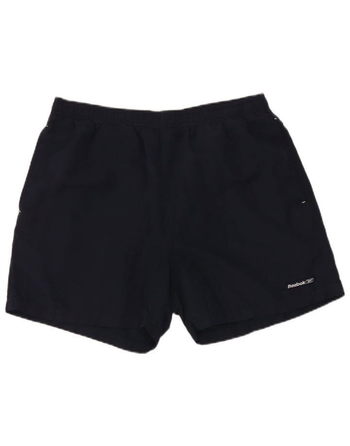 REEBOK Bañador Corto Hombre Grande Azul Marino Poliéster