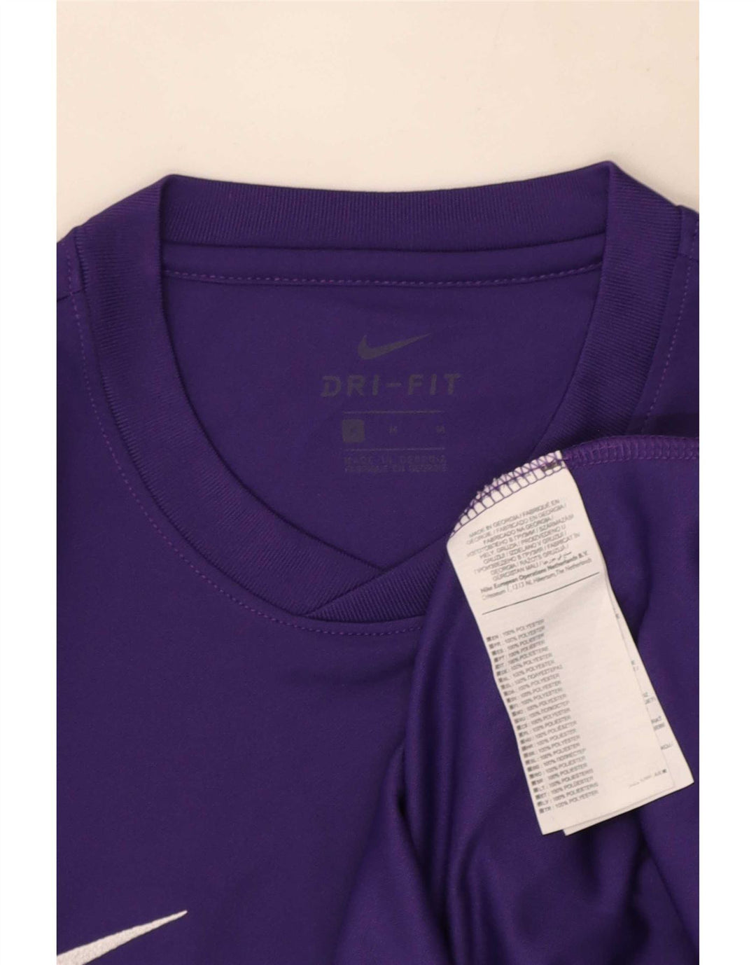 Camiseta Nike Dri Fit para hombre Top poliéster morado medio