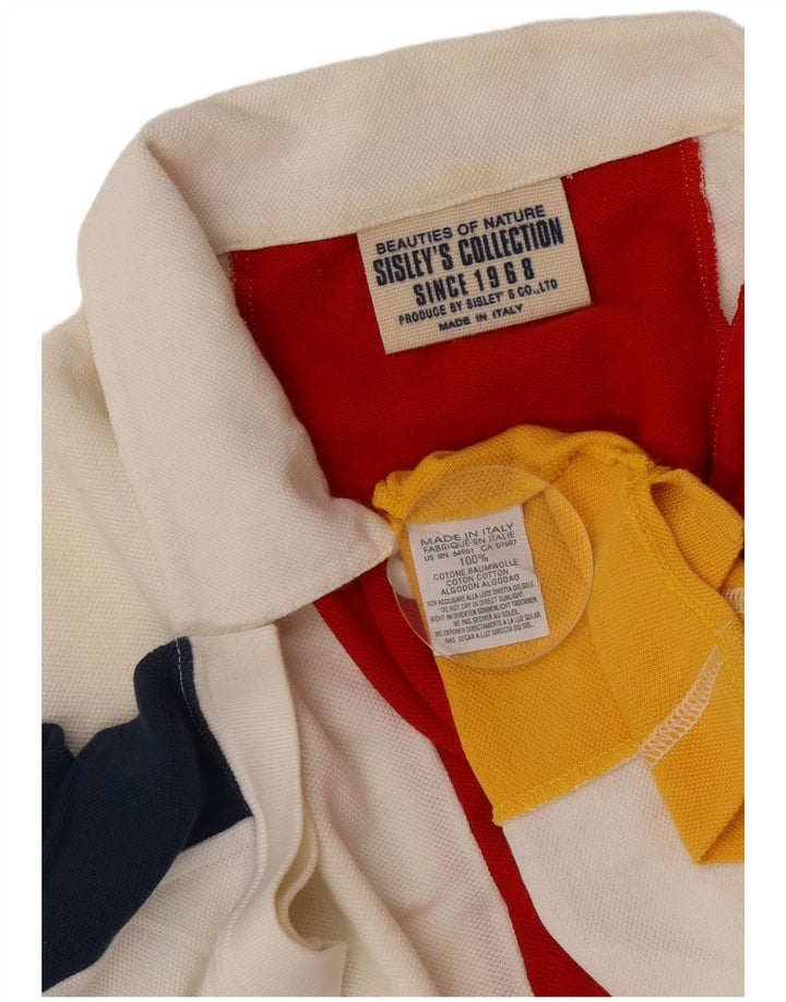 Sisley Polo Hombre De Algodón A Rayas Multicolor Grande