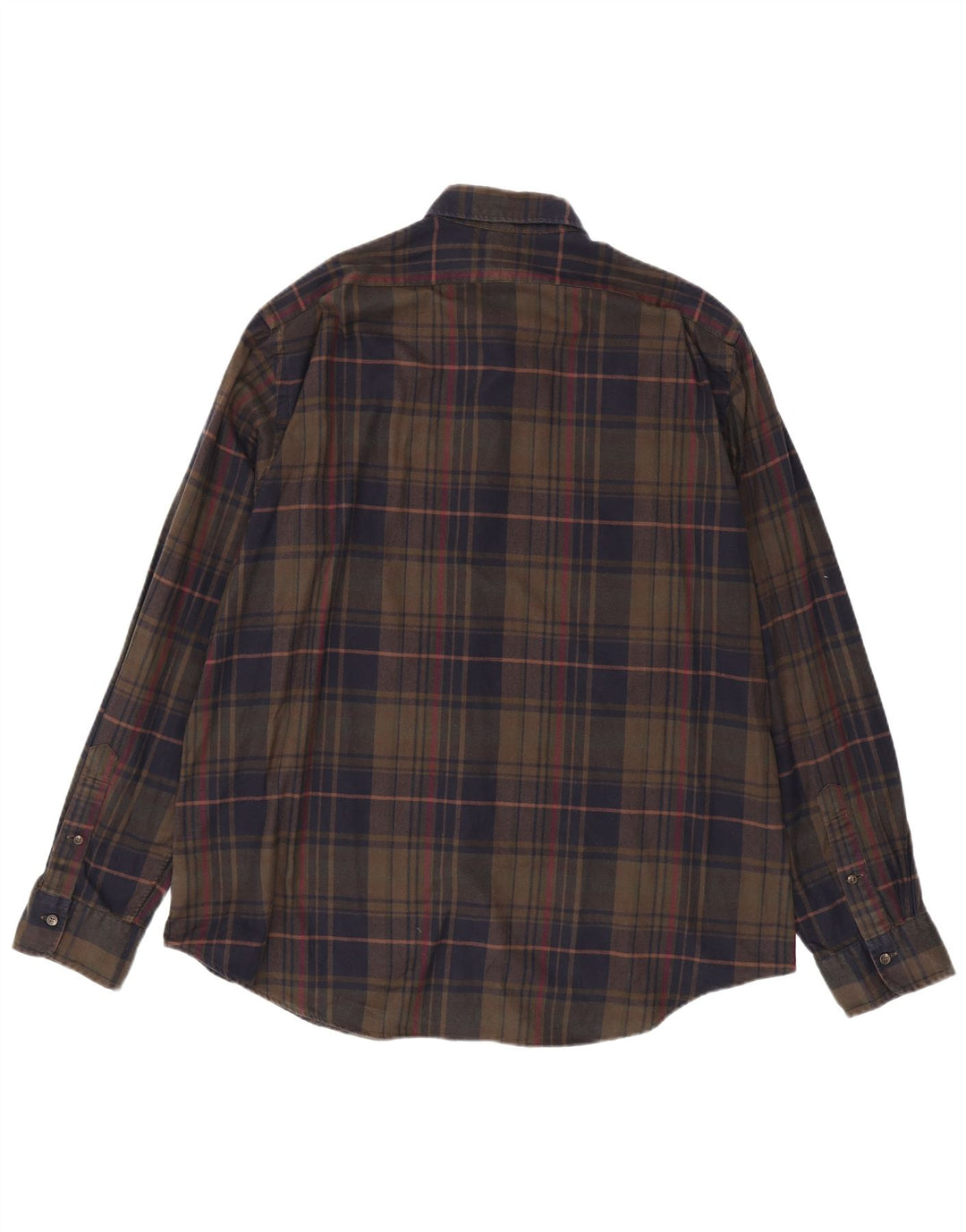 POLO RALPH LAUREN Camisa de franela para hombre 2XL Algodón a cuadros marrón