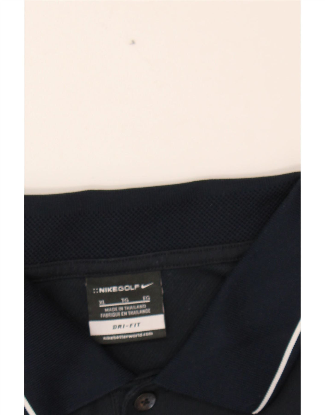 NIKE Mens Dri Fit Polo Shirt XL Navy Blue Polyester Vintage Nike and Second-Hand Nike from Messina Hembry 