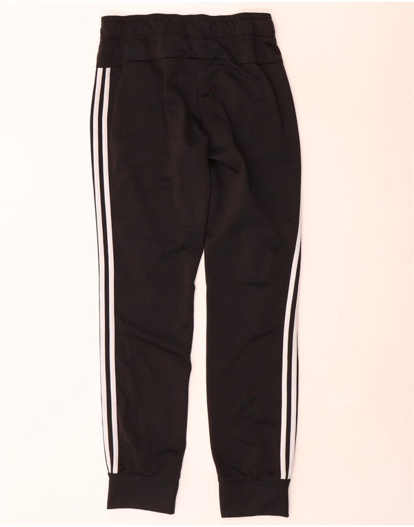 Adidas Mujer Chándal Pantalones Joggers UK 8/10 Pequeño Negro Poliéster