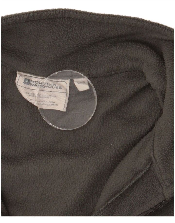 MOUNTAIN WAREHOUSE Jersey de forro polar con cuello y cremallera para hombre Poliéster gris grande