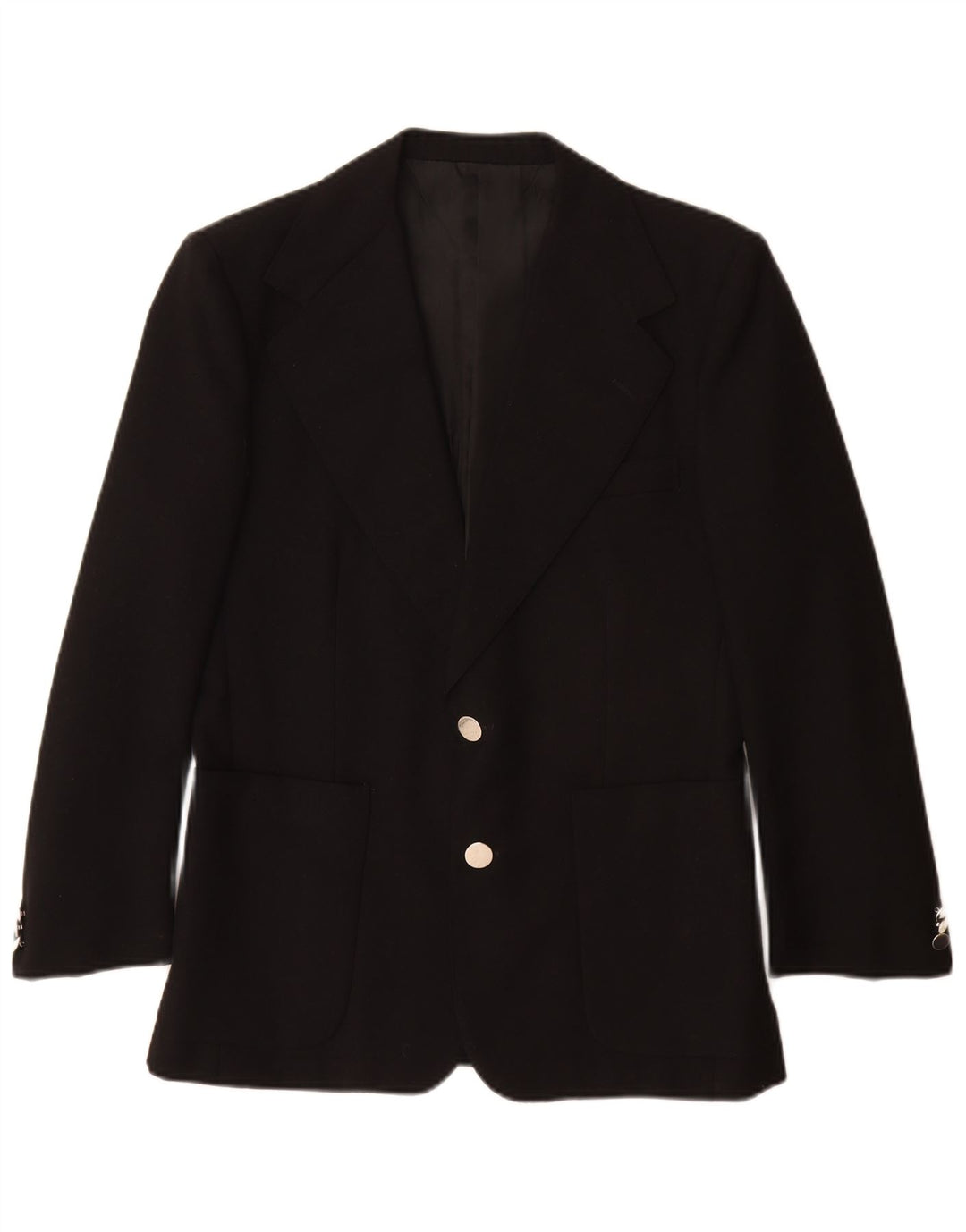 Renoma Chaqueta tipo blazer de 2 botones para hombre EU 46 Small Black