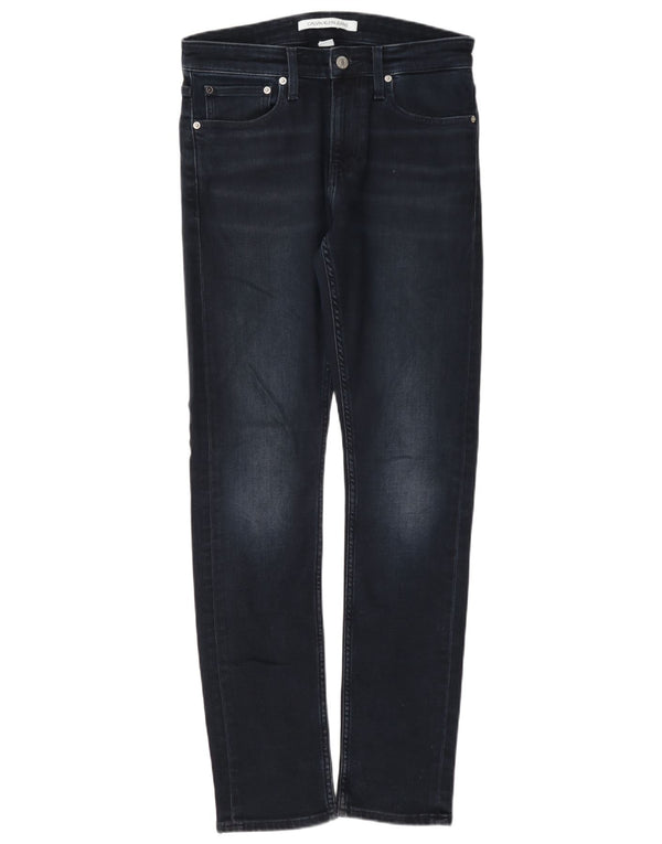 Calvin Klein Jeans ajustados para hombre W28 L32 Algodón azul marino