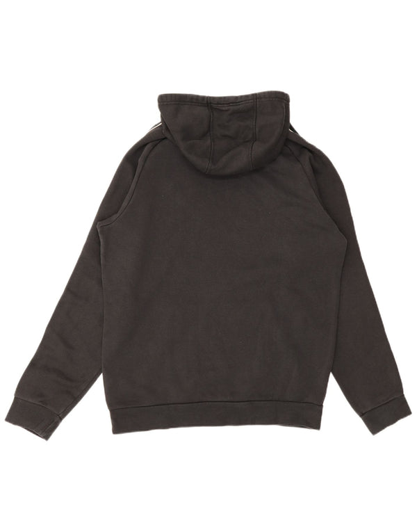 ADIDAS Hombre Sudadera con capucha Jumper Medium Negro Algodón