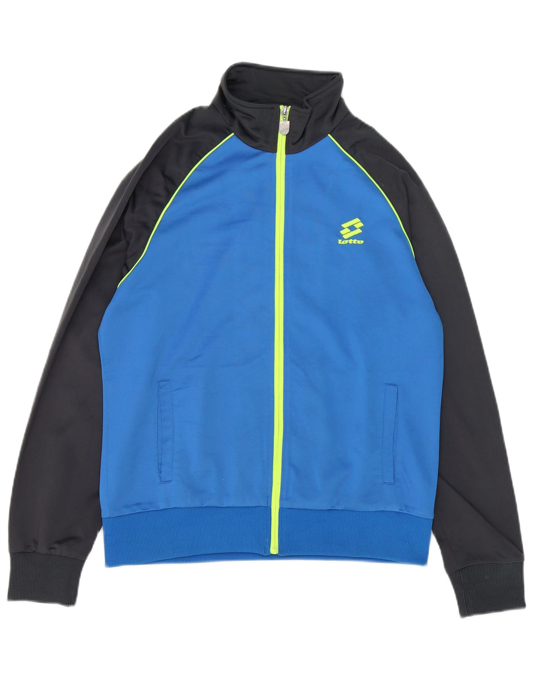 Lotto Hombre Chaqueta Top De Chándal Azul Medio Colorblock