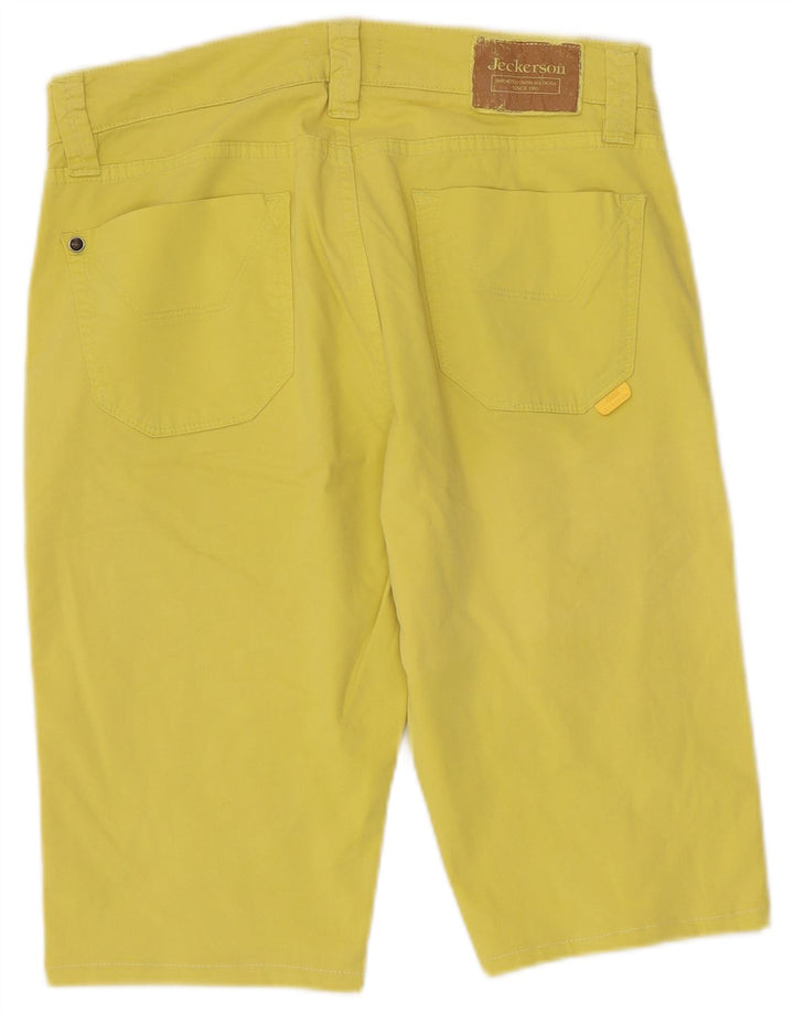 Bermudas Jeckerson Hombre W30 Algodón Amarillo Medio