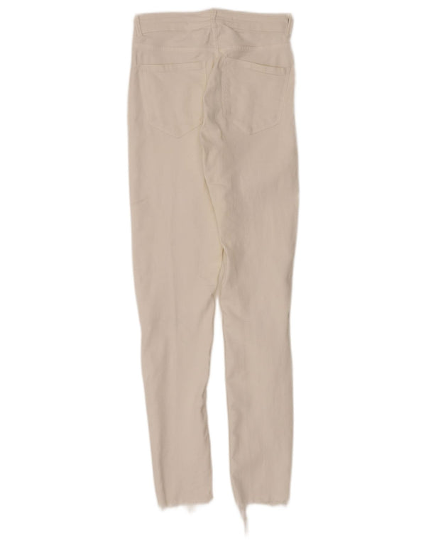 Zara Vaqueros pitillo desgastados Trafaluc para mujer EU 34 2XS W24 L28 Blanco