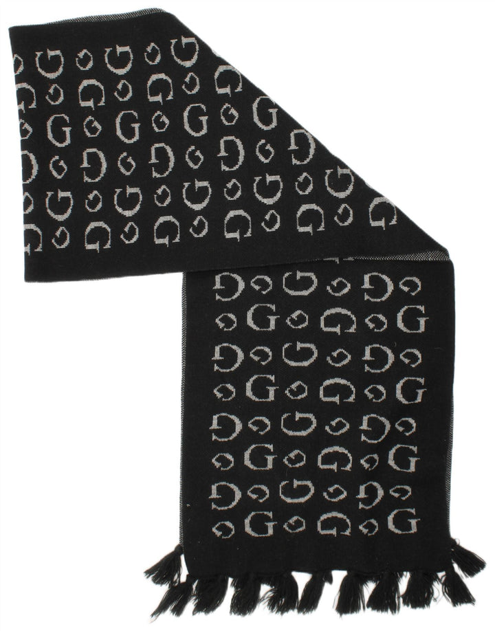 Guess Bufanda Rectángulo Gráfica Para Mujer Talla Única Logotipo Acrílico Negro