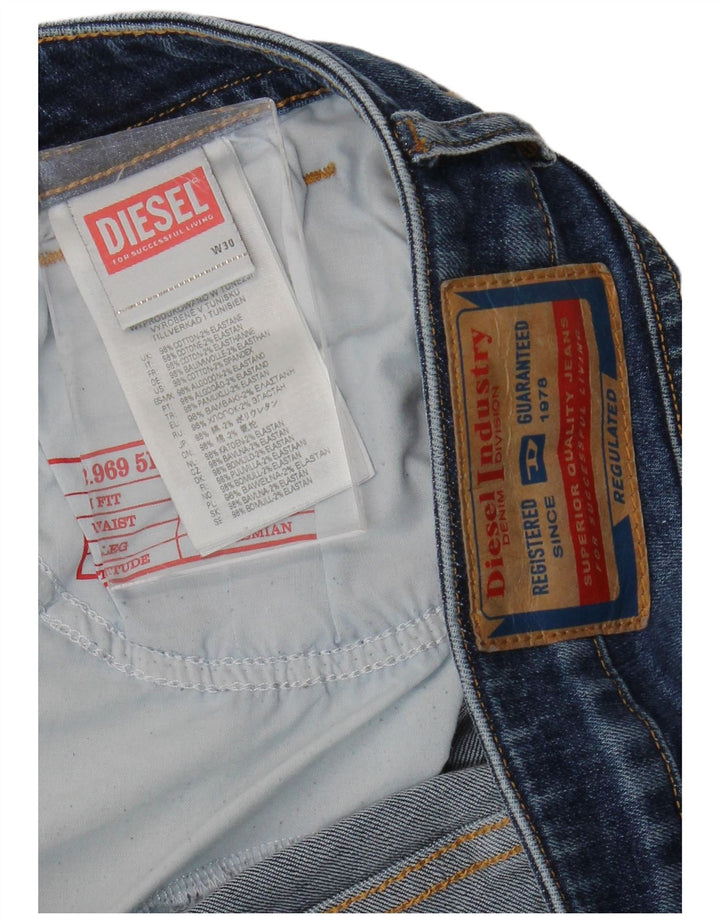 DIESEL Vaqueros Bootcut Mujer W30 L28 Algodón Azul Marino