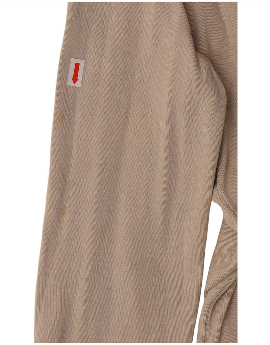 Calvin Klein Blusa corta para mujer Reino Unido 14 Grande Algodón beige