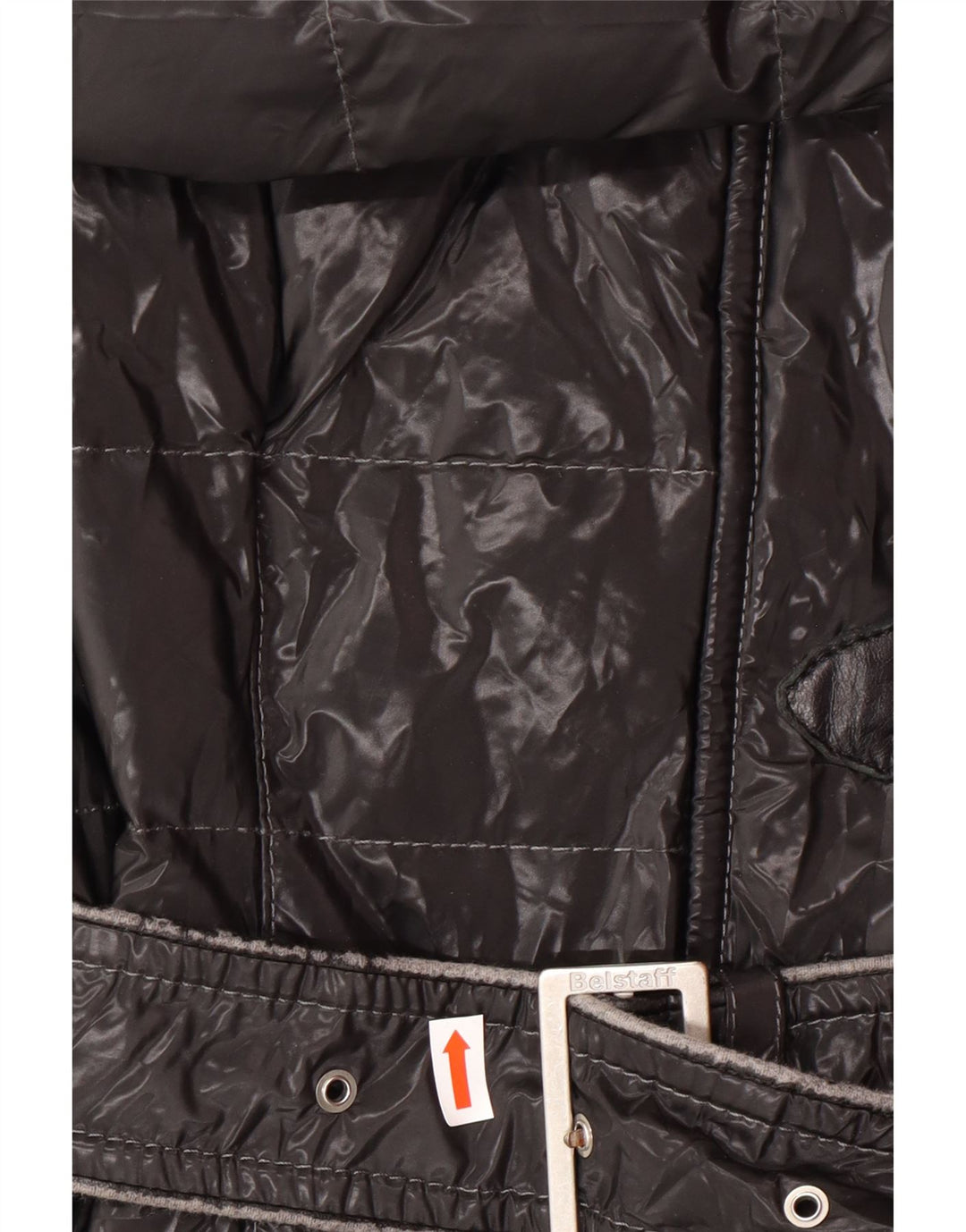 BELSTAFF Abrigo acolchado para mujer IT 42 Medio Negro Poliamida Clásico