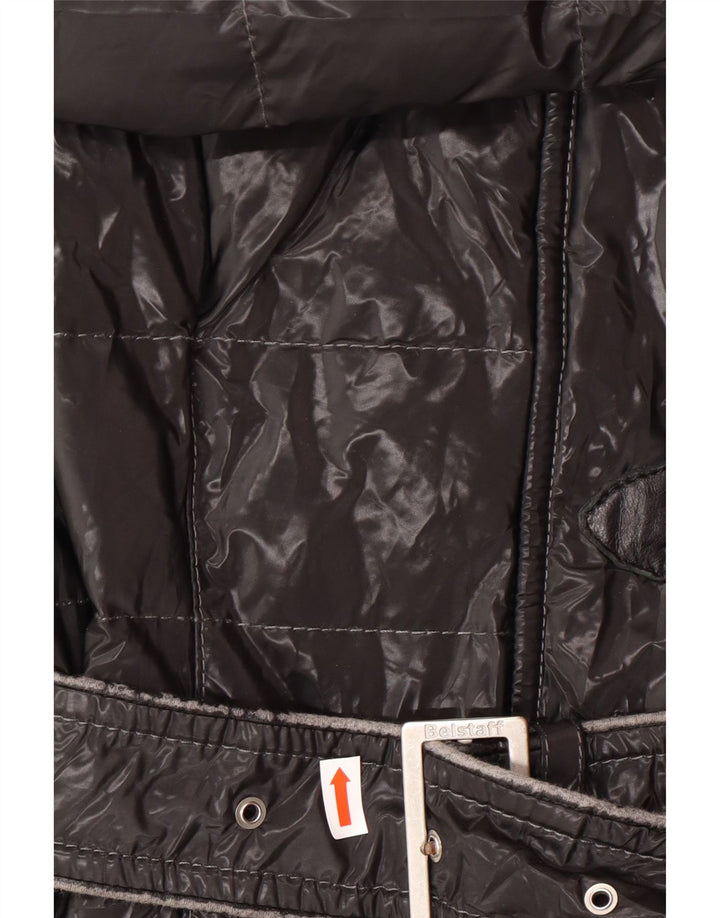 BELSTAFF Abrigo acolchado para mujer IT 42 Medio Negro Poliamida Clásico