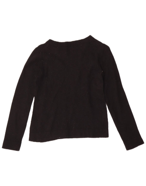 J. Crew Suéter Teddie con Cuello Barco para Mujer UK 6 XS Algodón Negro