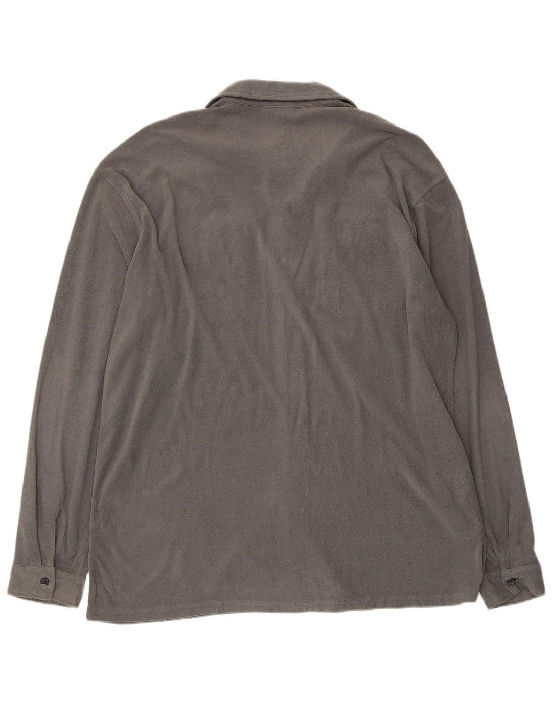 Asics - Camisa polar para hombre, poliéster gris grande