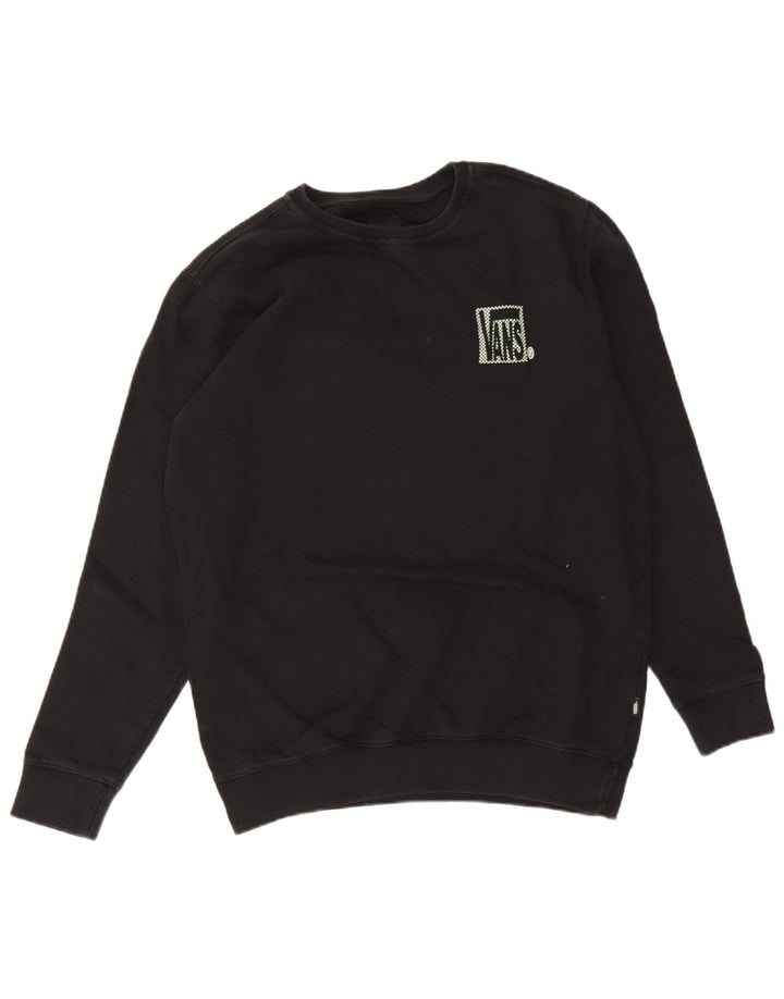 Vans Sudadera con gráfico gráfico tipo jersey de algodón negro grande para hombre