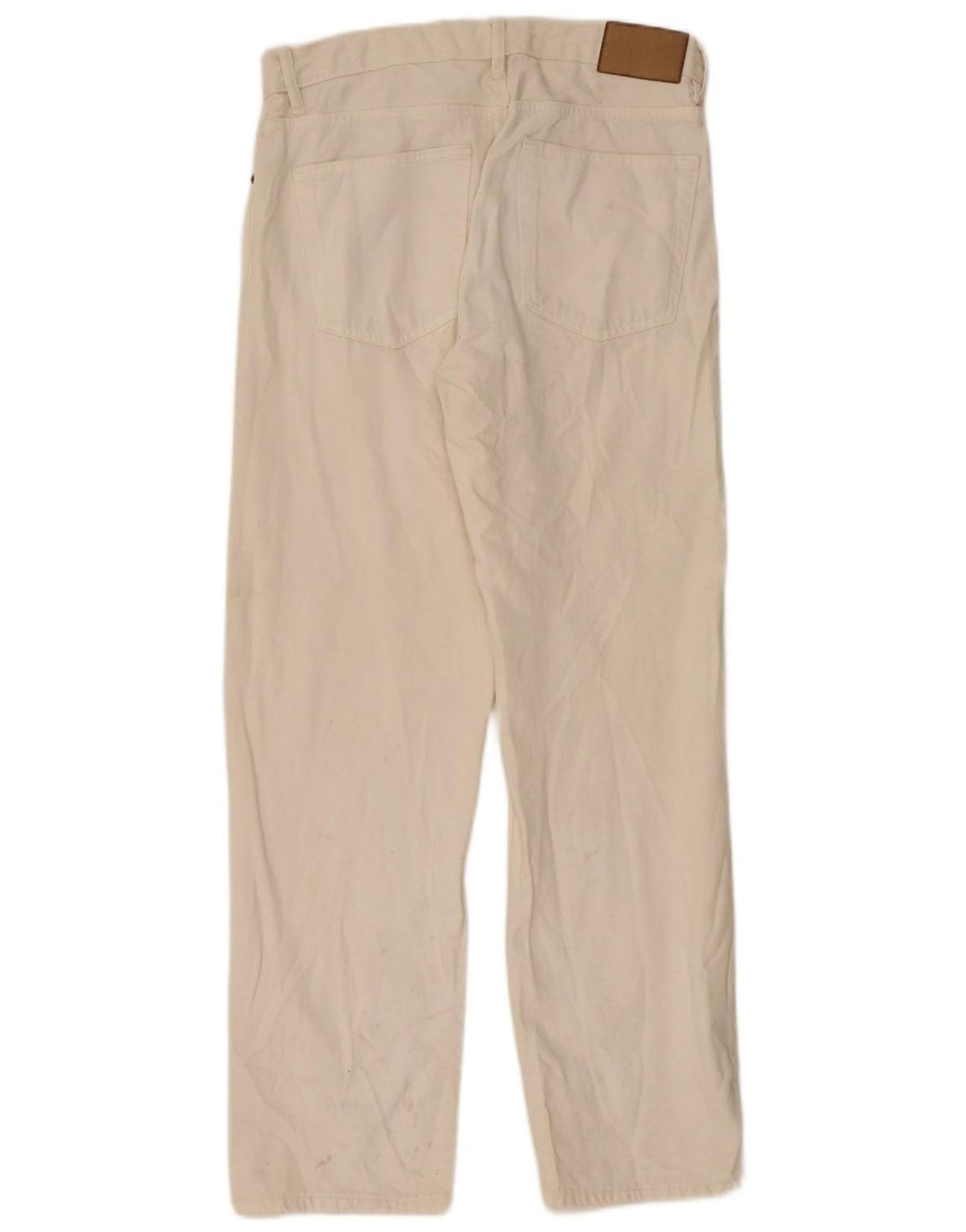 Zara Jeans rectos para hombre EU 40 Medium W31 L32 Blanco roto