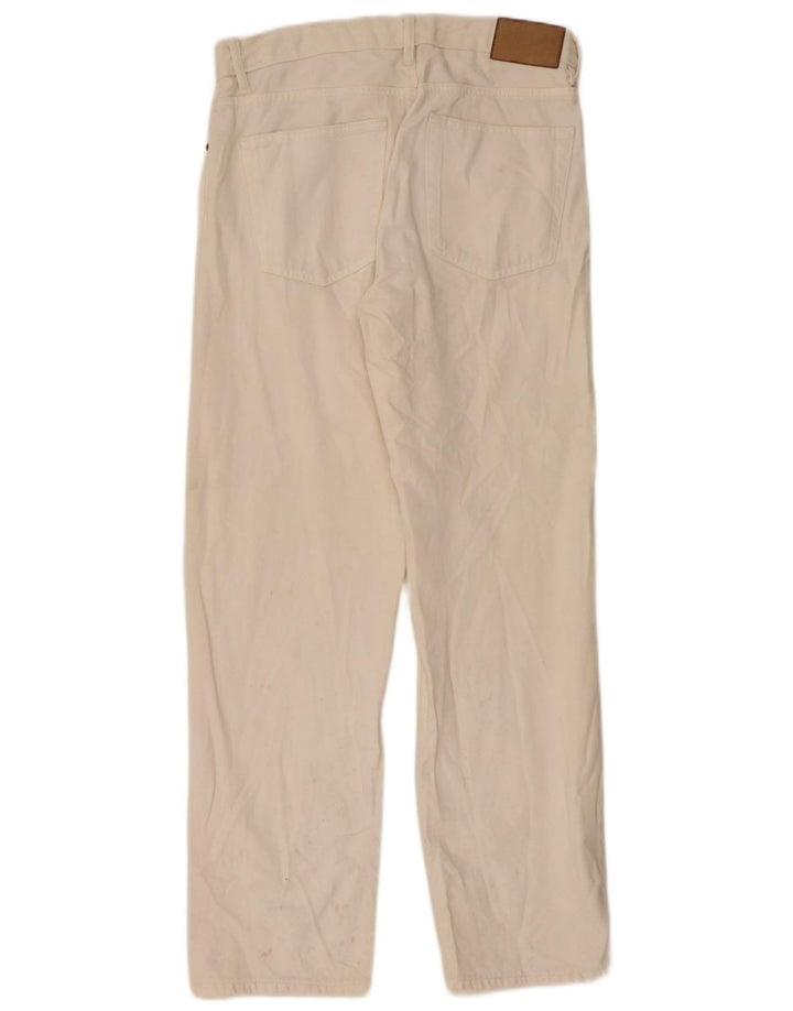 Zara Jeans rectos para hombre EU 40 Medium W31 L32 Blanco roto