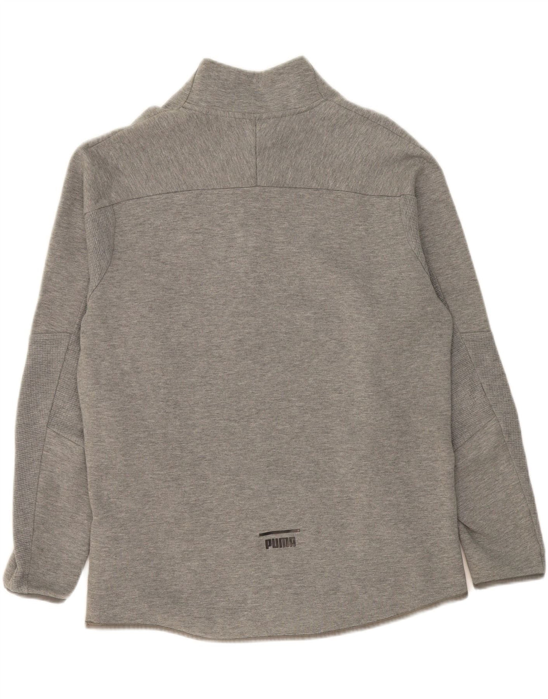 PUMA Mens Zip Neck Sweatshirt Jumper Large Grey Vintage Puma and Second-Hand Puma from Messina Hembry 