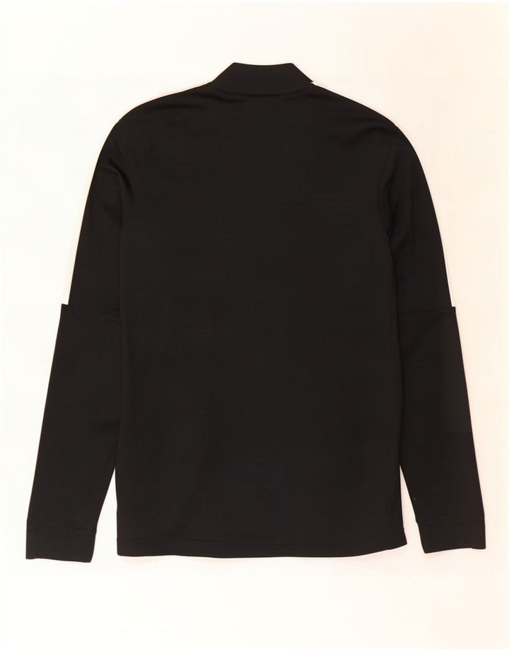 Nike Hombre Dri Fit Chándal Top Chaqueta Pequeña Negro Colorblock Poliéster