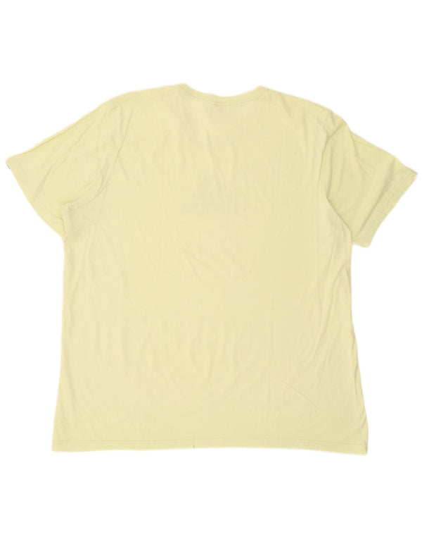 Adidas Camiseta gráfica para hombre Top 2XL Algodón amarillo