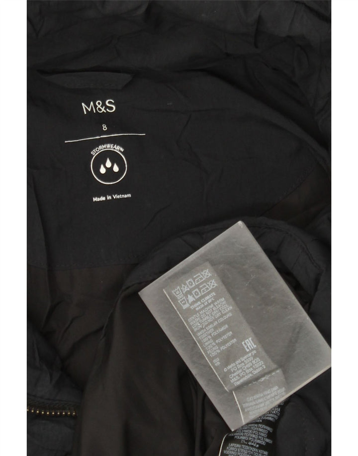 Marks & Spencer Chaqueta Acolchada Extragrande con Capucha para Mujer UK 8 Small Black