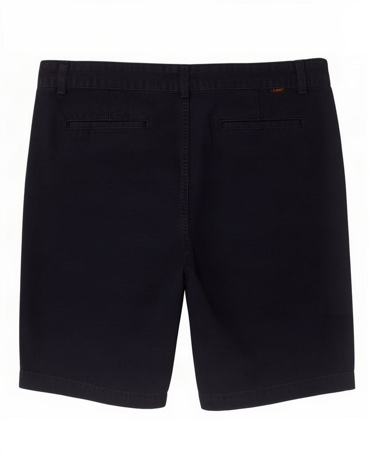Pantalones cortos chinos Lee para hombre W32 Algodón azul marino mediano