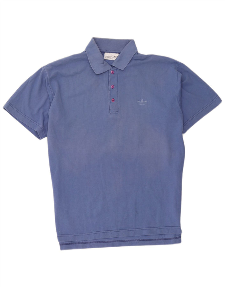 Polo Adidas Hombre Grande Azul Algodón