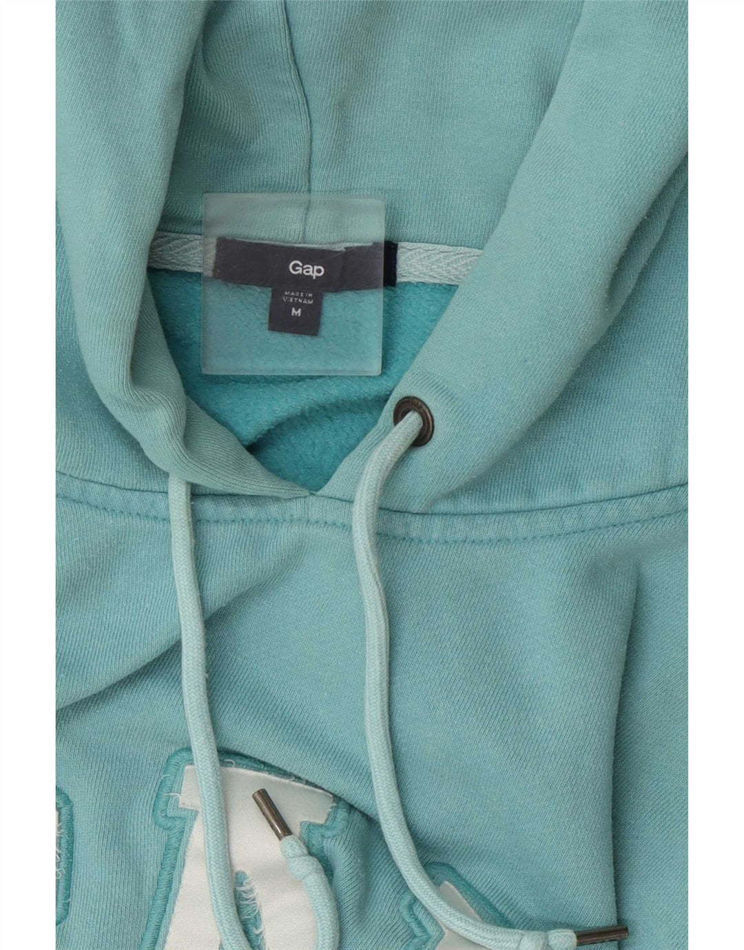 Gap - Sudadera con capucha para mujer, diseño gráfico, ajuste regular, talla 40, color azul medio