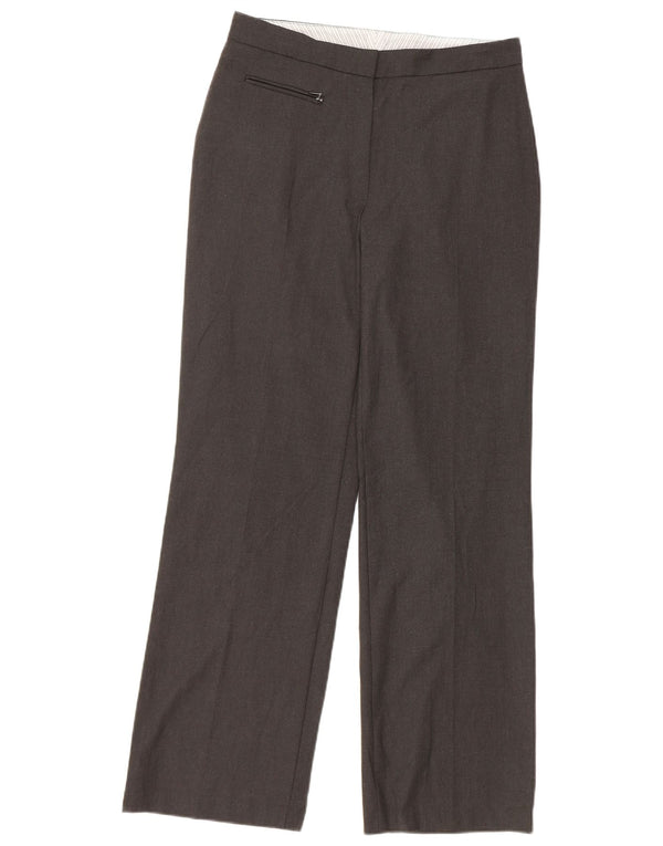 Marks & Spencer Pantalones casuales rectos para mujer talla 10 W31 L31 gris