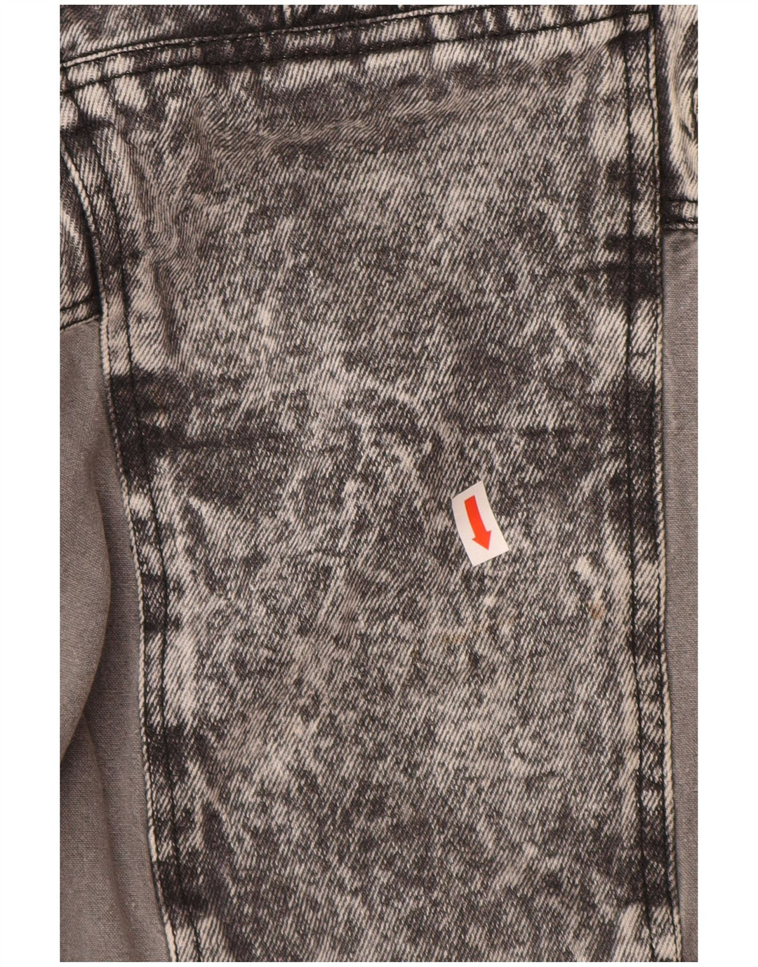 VINTAGE Mujer Jersey Chaqueta Denim Reino Unido 20 2XL Algodón Gris