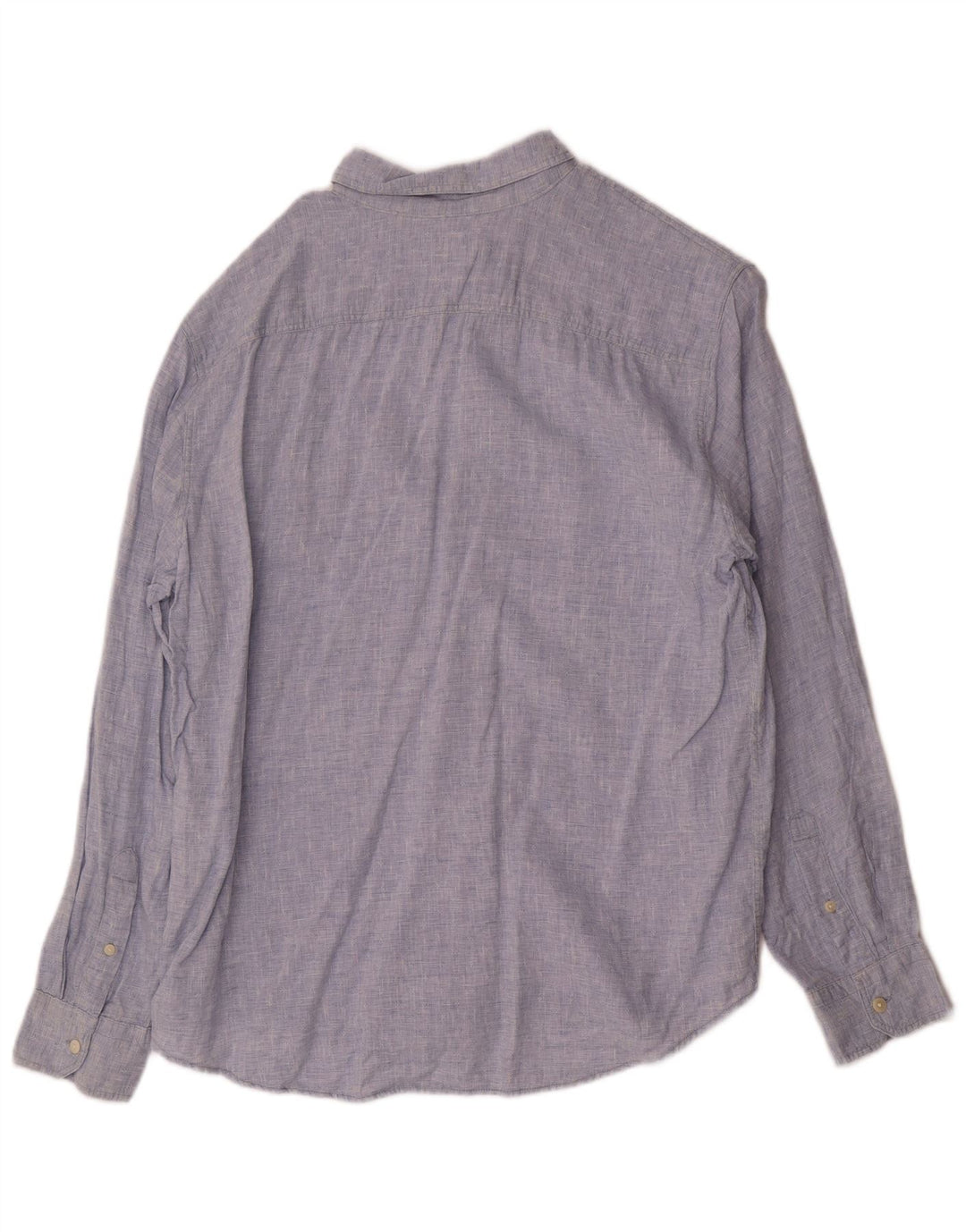 Camisa estándar Levi's para hombre de lino azul grande