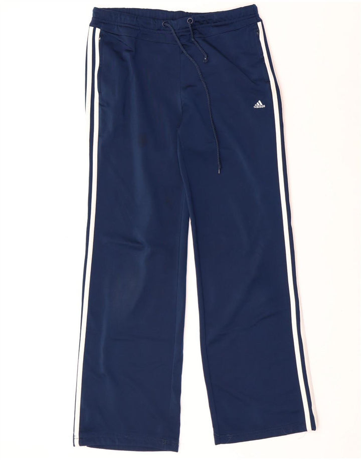 ADIDAS Pantalones de chándal para mujer UK 44 Medio Azul marino Poliéster
