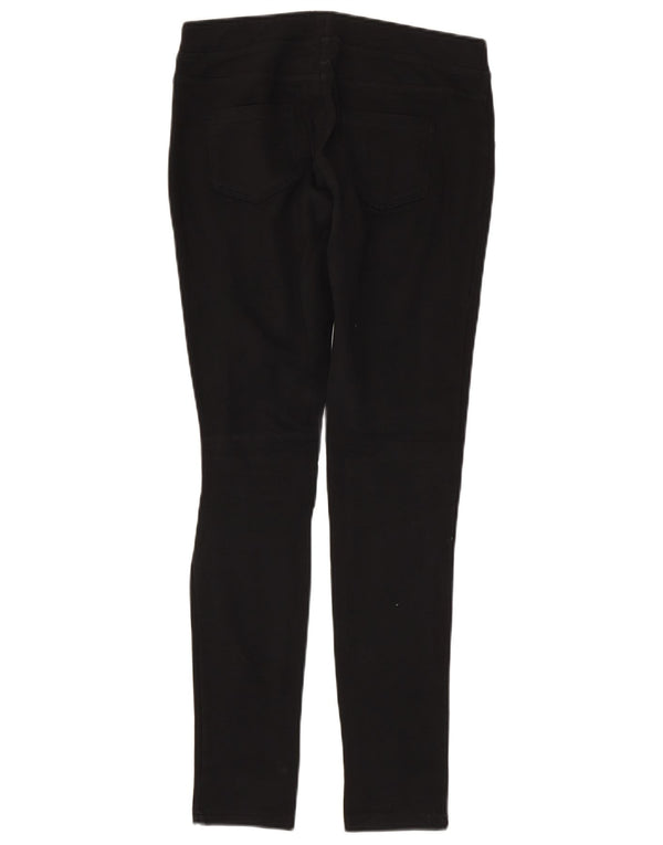 Benetton Pantalones Casuales Pitillo para Niña 13-14 Años 3XL W28 L29 Negro Algodón