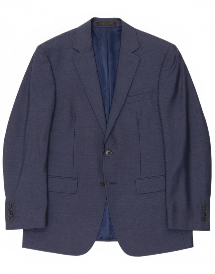 Calvin Klein Chaqueta tipo blazer de 2 botones para hombre UK 38 Mediano Azul marino Poliéster