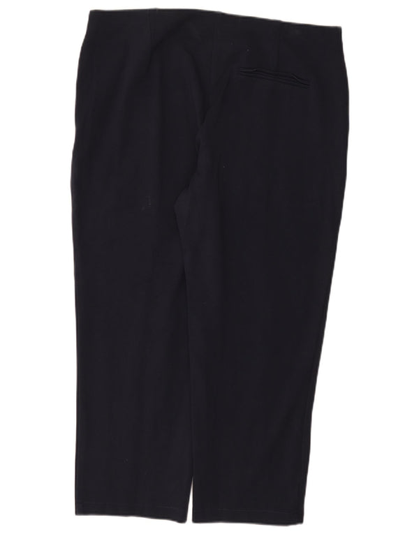 Marks & Spencer Pantalones Cortos Rectos para Mujer UK 18 XL W38 L24 Azul Marino