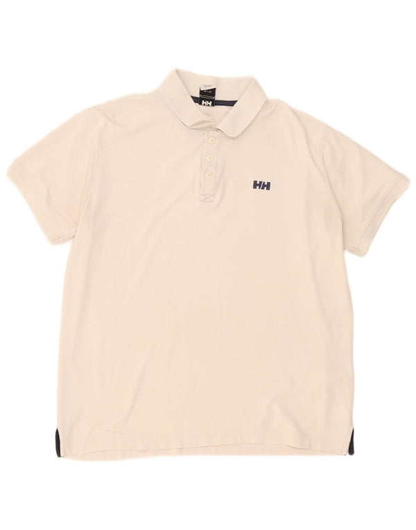 Polo Helly Hansen Hombre XL Poliéster Blanco Roto