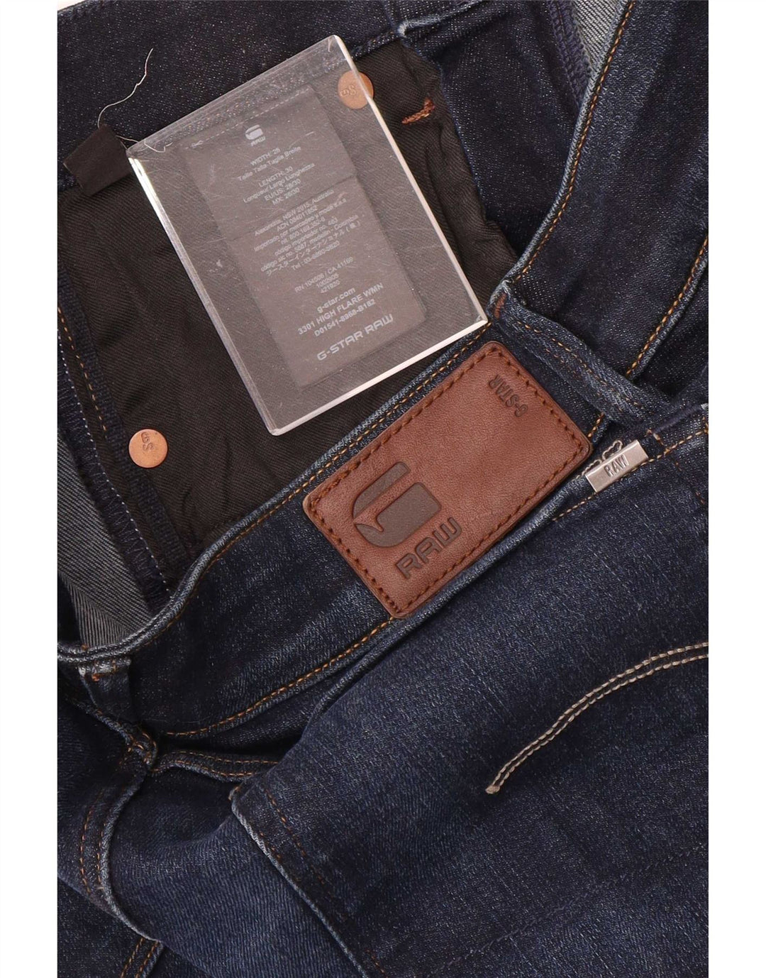 Jeans Acampanados G-Star Mujer W28 L30 Algodón Azul Marino