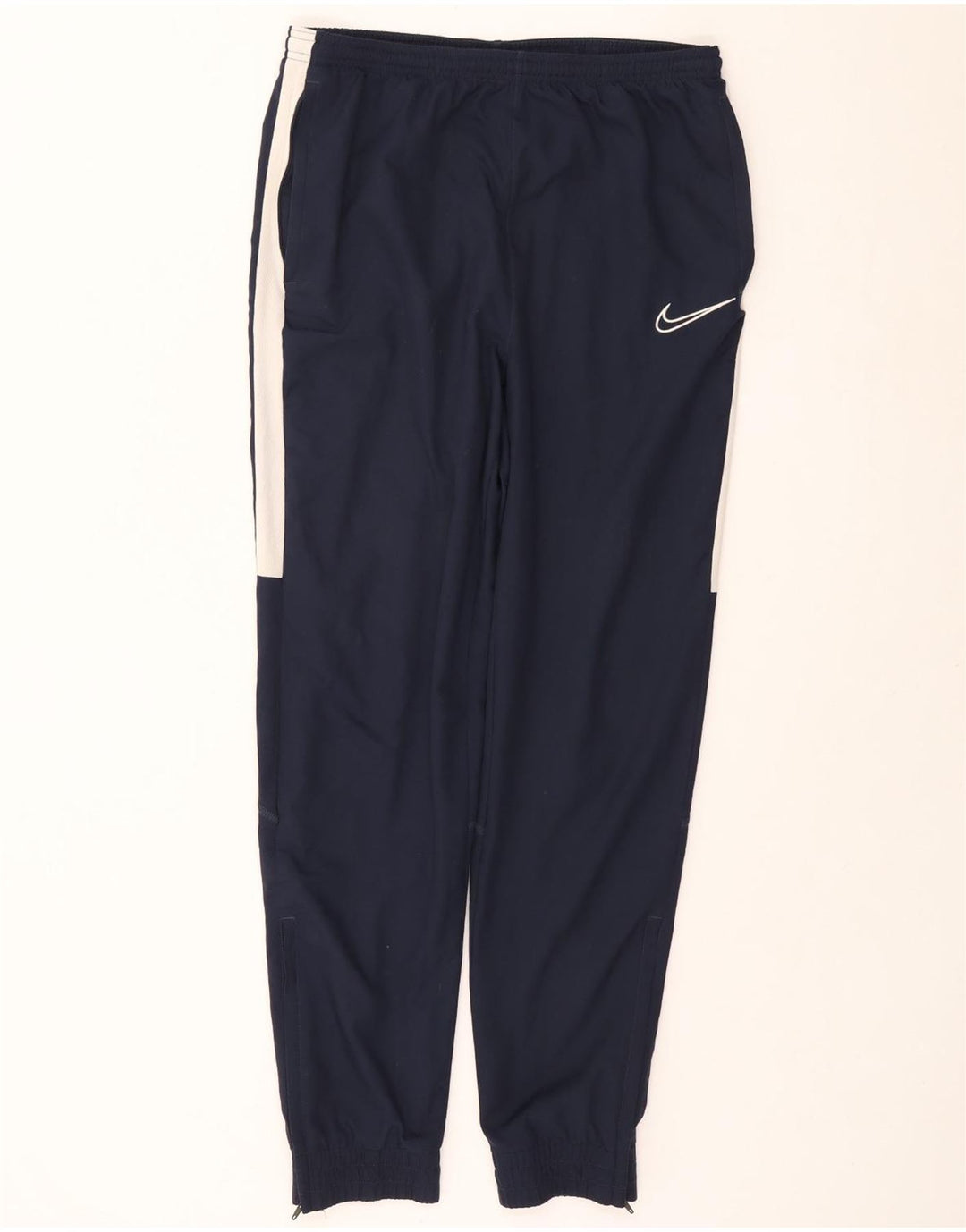 NIKE Hombre Dri Fit Chándal Pantalones Joggers Large Azul Marino Colorblock
