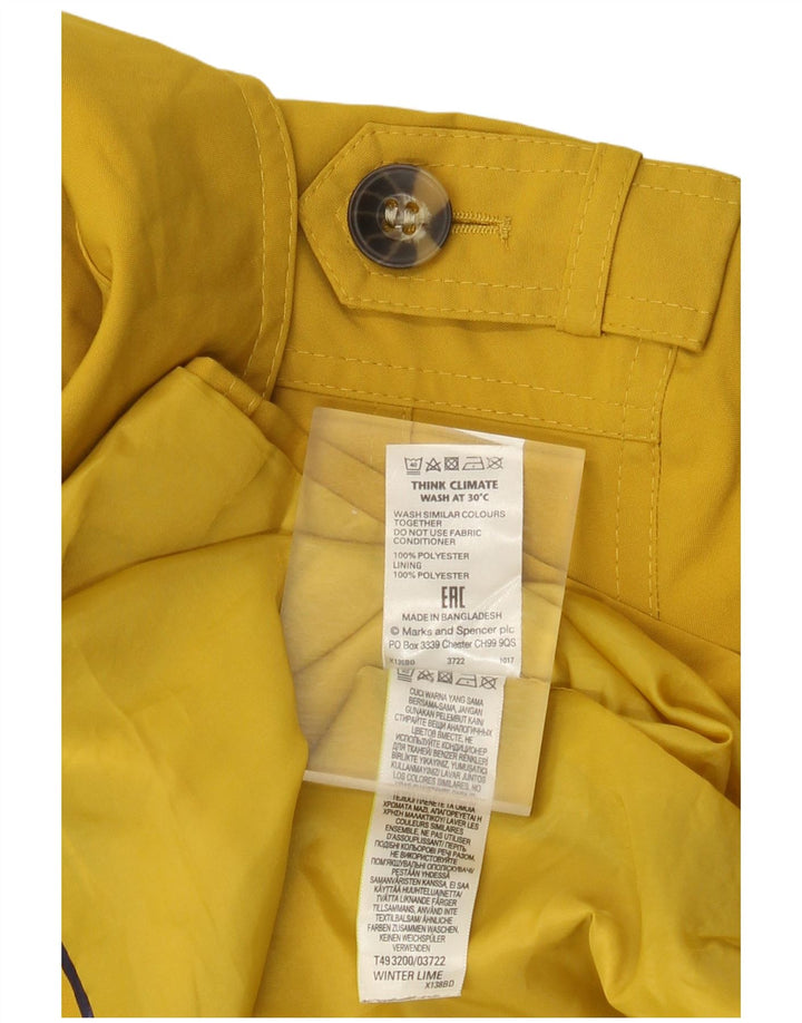 Marks & Spencer Gabardina para mujer UK 44 Poliéster amarillo medio