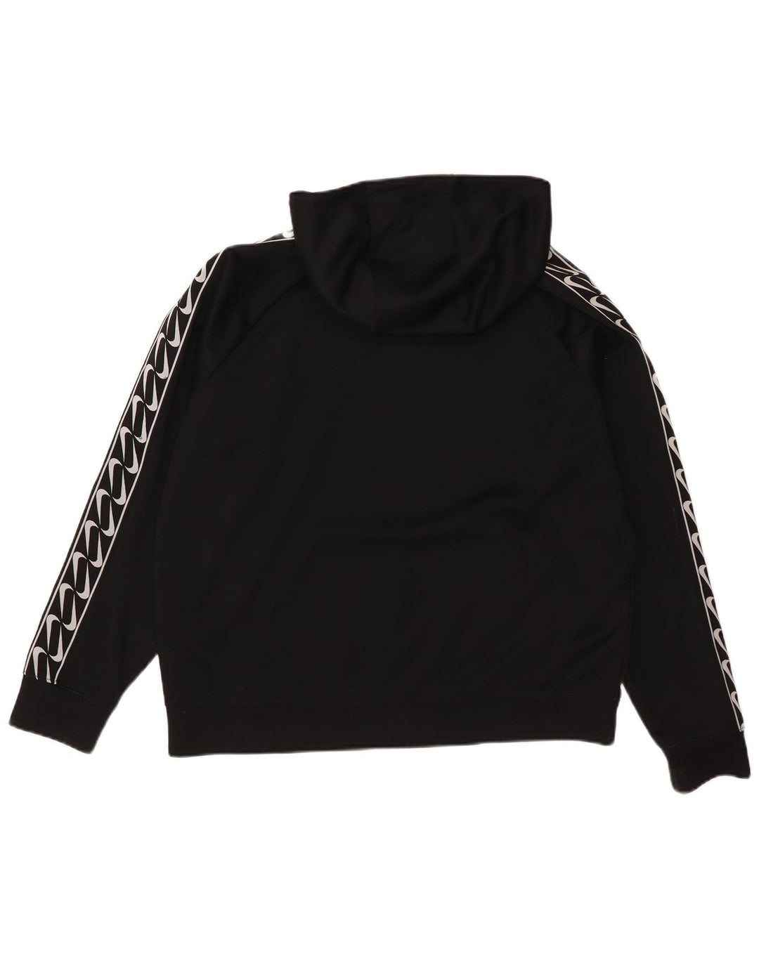 Nike - Sudadera con capucha para mujer, diseño gráfico, talla grande, poliéster, color negro