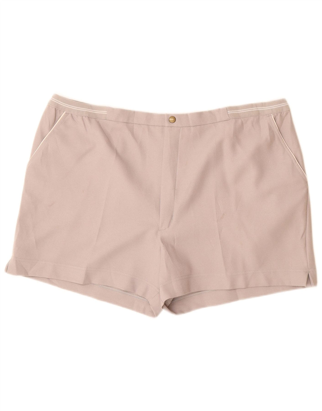F.LLI Campagnolo Pantalones cortos chinos para mujer W40 2XL Poliéster gris