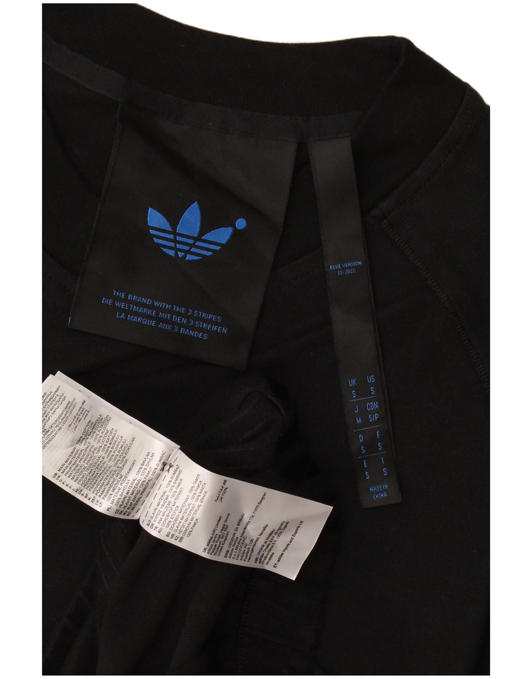 Adidas Hombre Sudadera De Manga Corta Jumper Small Negro Algodón